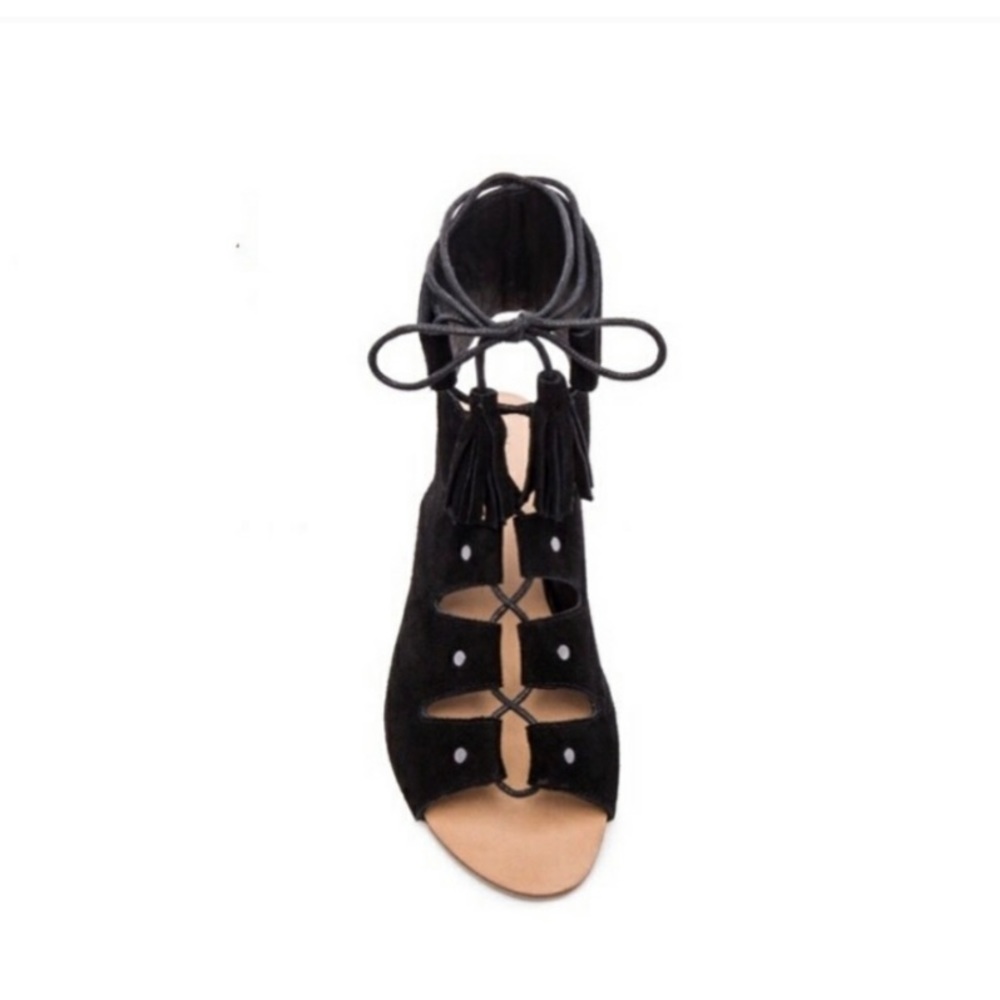 Raye Black Gladiator Sandals - image 1